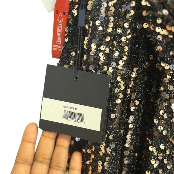 IEENA For Mac Duggal Sequins Evening Dress NWT 12 - Picture 9 of 16